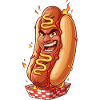 Fire Hot Dog