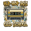 Hip Hop 90s Old School Cassette Retro