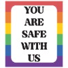 LBGTQIA+ Safe Space Pride Month Sticker