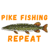 Eat Sleep Pike Fishing Repeat Angler Gift