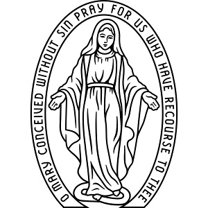 Oh Mary conceived without sin..