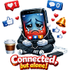 Connected but alone