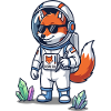 Cosmo Fox Astronaut Space Explorer