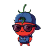 Tomate Hipster Hoodie Cap