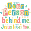 Jésus t’aime, message positif
