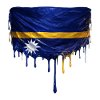 NauruFlag Tropfenkunst