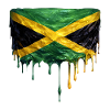 Jamaica Flag Teardrop Print