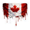 Drapeau canadien dégoulinant