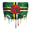 Dominica Flag Drop Art