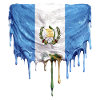 Guatemala Flagge Schmelz-Effekt