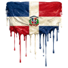 Dominican Dripping Flag