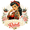 Rockabilly Rebel: Pin-Up con tatuaje clásico
