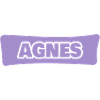AGNES Typo-Lavender Lettering