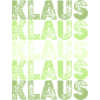 Klaus Grid Schriftzug Muster