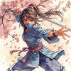 Flower Blade Ninja in Kimono