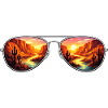 Desert Canyon Sunset Aviator