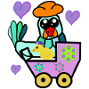 Poule poule poussin bébé maman