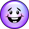 Bulle violette mignonne
