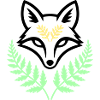 Fox Fern Pastel Woodland Logo