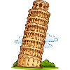 Pisa Tower Cartoon