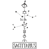 Sagittarius - Sagittarius Zodiac - black