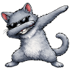 Dabbing Russian Blue