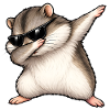 Dabbing Dschungarian Dwarf Hamster