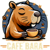 Café Bara Funny Capybara Cartoon