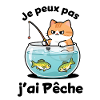 Chat pêcheur dans l'aquarium