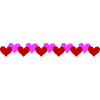 Hearts Line Symbol Love