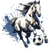 Pferd Fussball Team