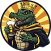 Bière d’alligator drôle