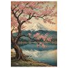Cherry blossoms at Mount Fuji