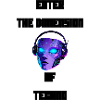 Neon Cyber Headphones Portrait