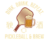 Pickleball-Spaßspieler Dink Drink Repeat