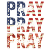 Pray On It Over It Through It – Flag Pattern