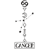 Cancer - Cancer Zodiac - black