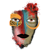 Farbenmasken Gesicht