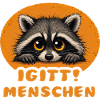 Lustige Igitt ! Menschen Waschbär