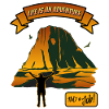 Life is an adventure Mountain landscape