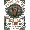 Hands Off The Highlands Cow