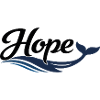 Hope Whale Ocean Wave Logo