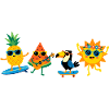 Tropical Summer Fun Sunshine Fruits Party