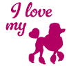 I love my poodle heart mistress master dog walk