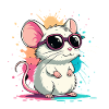 Mouse chic neon glasses