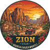 Zion National Park Utah Deserts Sunset