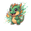 Little Fire Dragon Charm