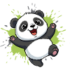 Panda Splash Happy Joy