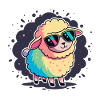 Sheep Rainbow Glasses
