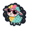 Cosmic Sheep Pink Glasses